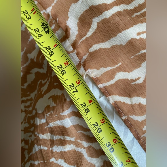 Camila Coelho Dress Women’s Medium Bailee Midi Brown Zebra Revolve - Picture 15 of 16